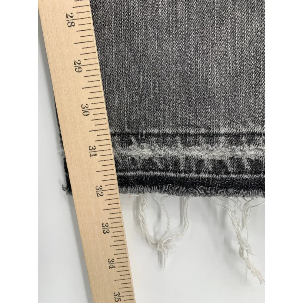 Vintage Levi 501 Jeans Mens 32x32 Black Gray Button Fly Raw Hem Y2K (Tag 33x32)